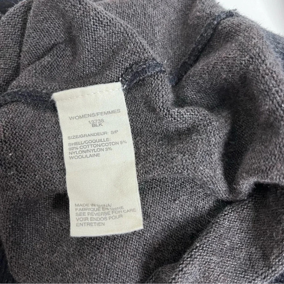 Woolrich Women’s Dark Gray Cotton/Wool Blend Crew Neck Sweater Size Small - Picture 8 of 9